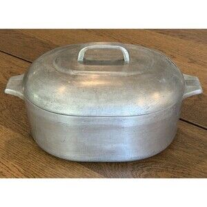 Vintage Wagner Ware Sidney O Magnalite 8 Qt Oval Roaster W/ Lid 4265-P